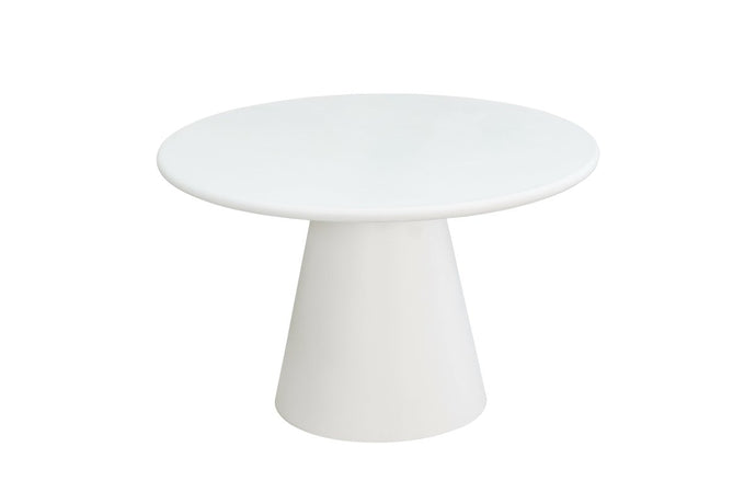 Eettafel Savannah Microcement Rond 120 cm Wit Mahom