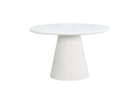 Eettafel Savannah Microcement Rond 120 cm Wit Mahom