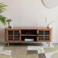 Houten dressoir bruin met deurtjes