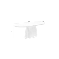 Eettafel Alma Ovaal Eiken Jacob Jenzens