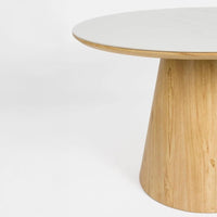 Eettafel Alma Rond Eiken Jacob Jenzens