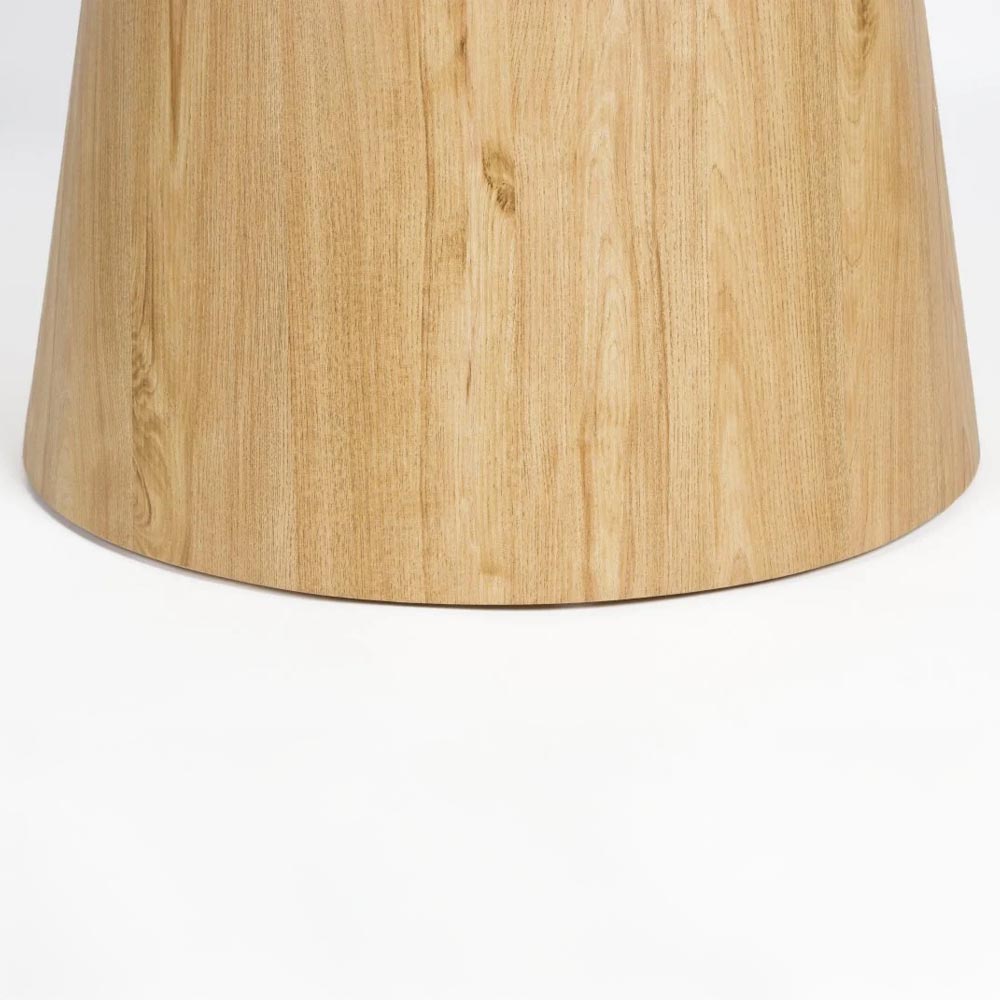 Eettafel lichtbruin marmer 115cm rond