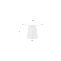 Eettafel Alma Rond Eiken Jacob Jenzens