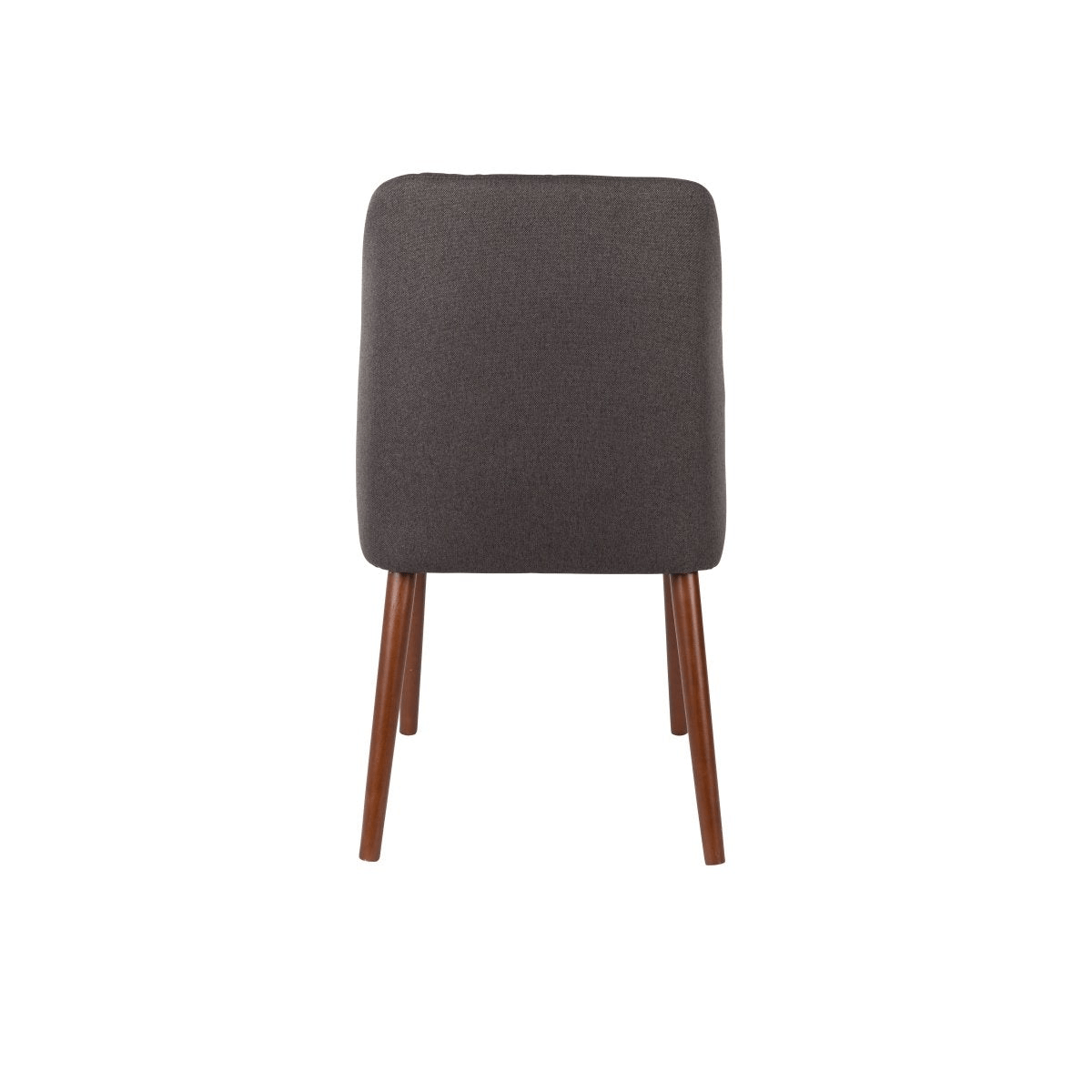 Eetkamerstoel grijs met houten onderstel