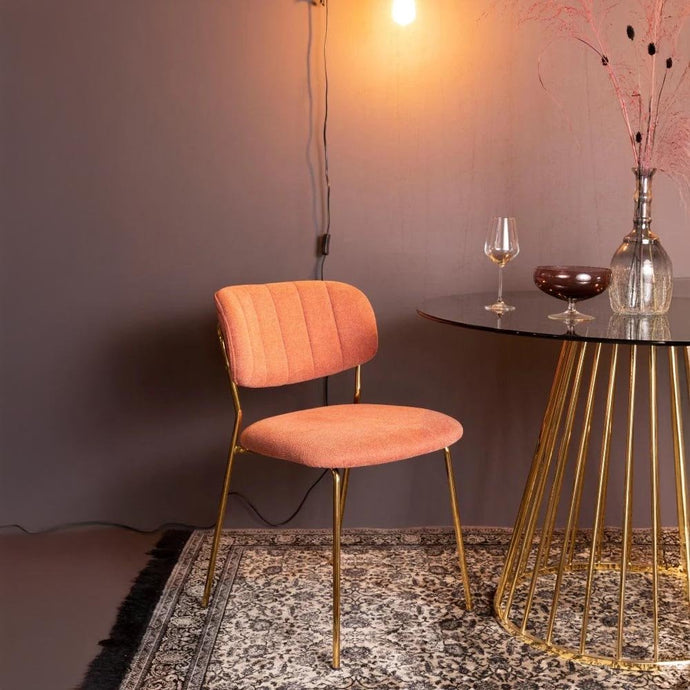 Stoel Linnea Goud/Roze Jacob Jenzens