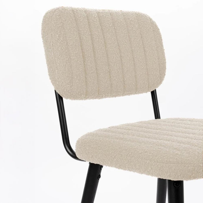 Stoel Nils Off-White Bouclé Jacob Jenzens