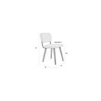 Stoel Nils Off-White Bouclé Jacob Jenzens