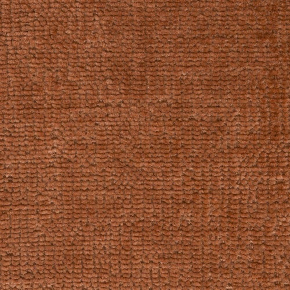 Eetkamerstoel terra oranje met zwart onderstel