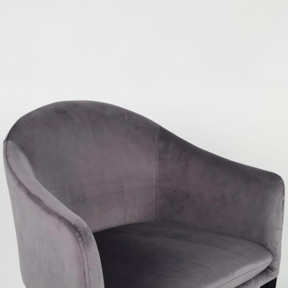 Fauteuil grijs met zwart onderstel