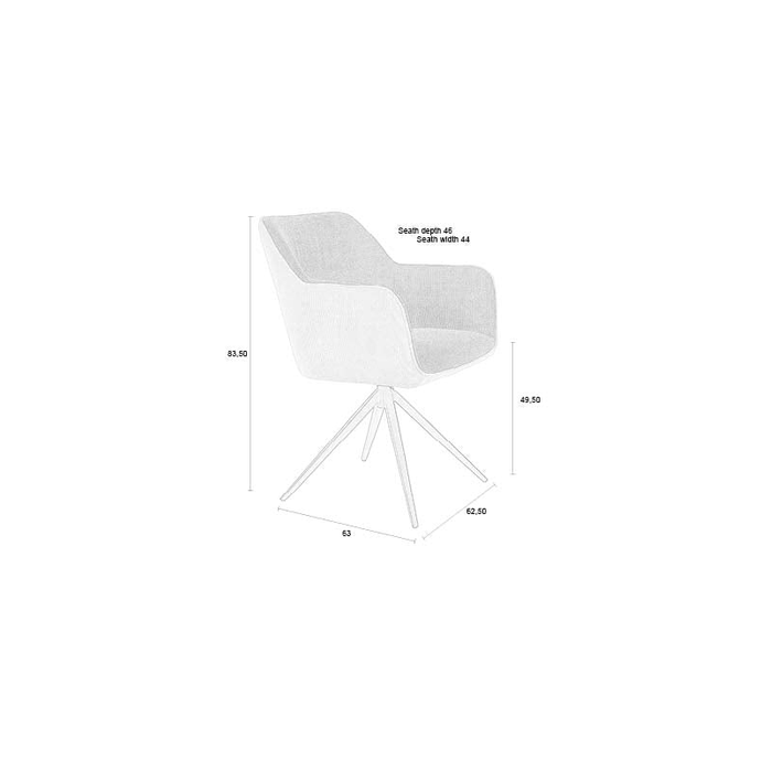 Fauteuil Sven Beige/Bruin Jacob Jenzens