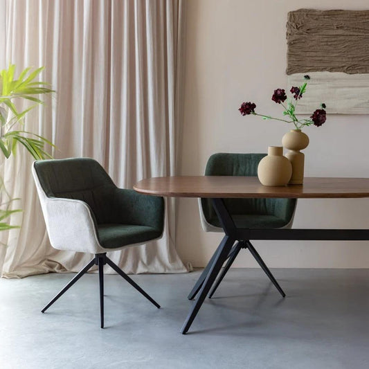 Fauteuil Sven Beige/Groen Jacob Jenzens