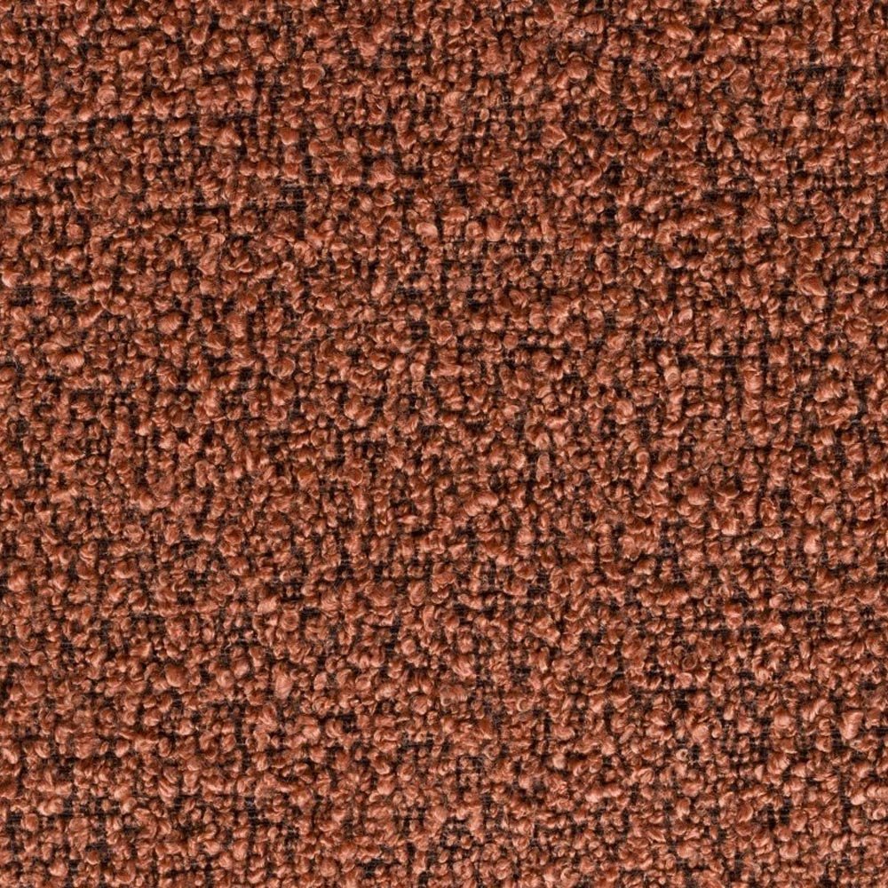 Barkruk terra oranje met zwart onderstel