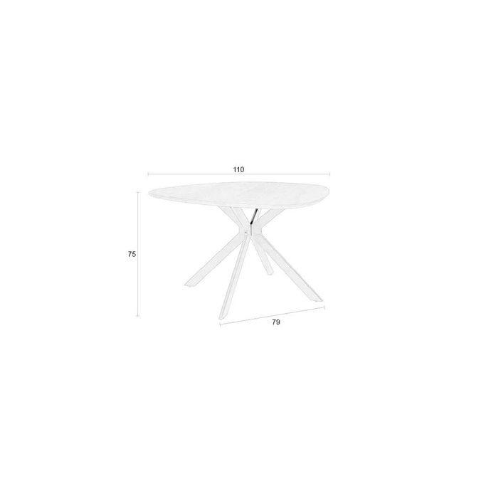 Tafel Chase Organisch Rond Jacob Jenzens