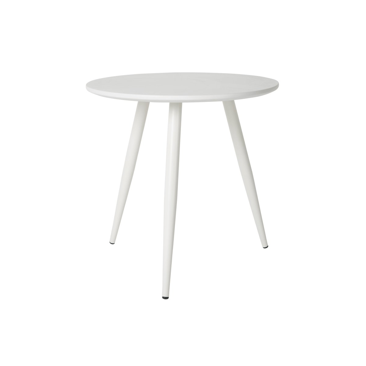 Bijzettafel wit rond set