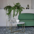 Salontafel marmer met gouden onderstel