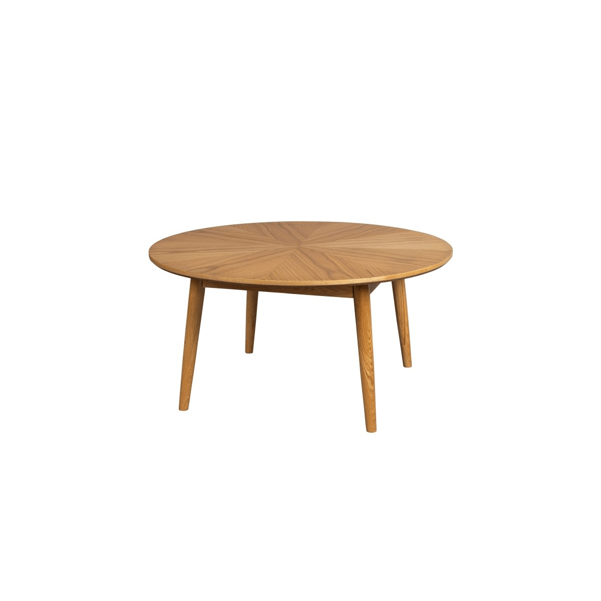 Eikenhouten salontafel rond 80cm