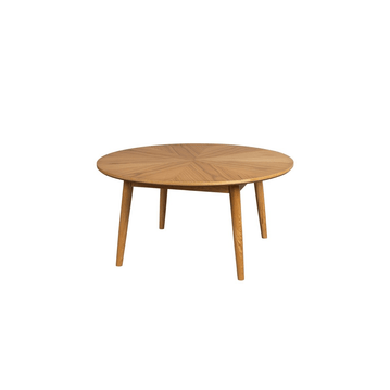 Eikenhouten salontafel rond 80cm