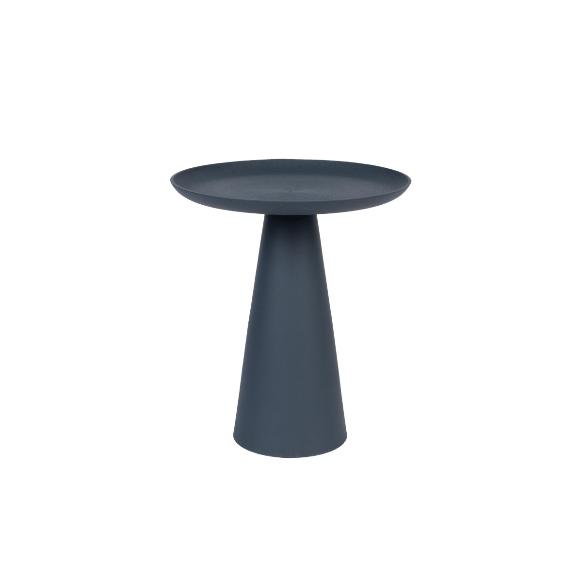 Bijzettafel blauw groot rond