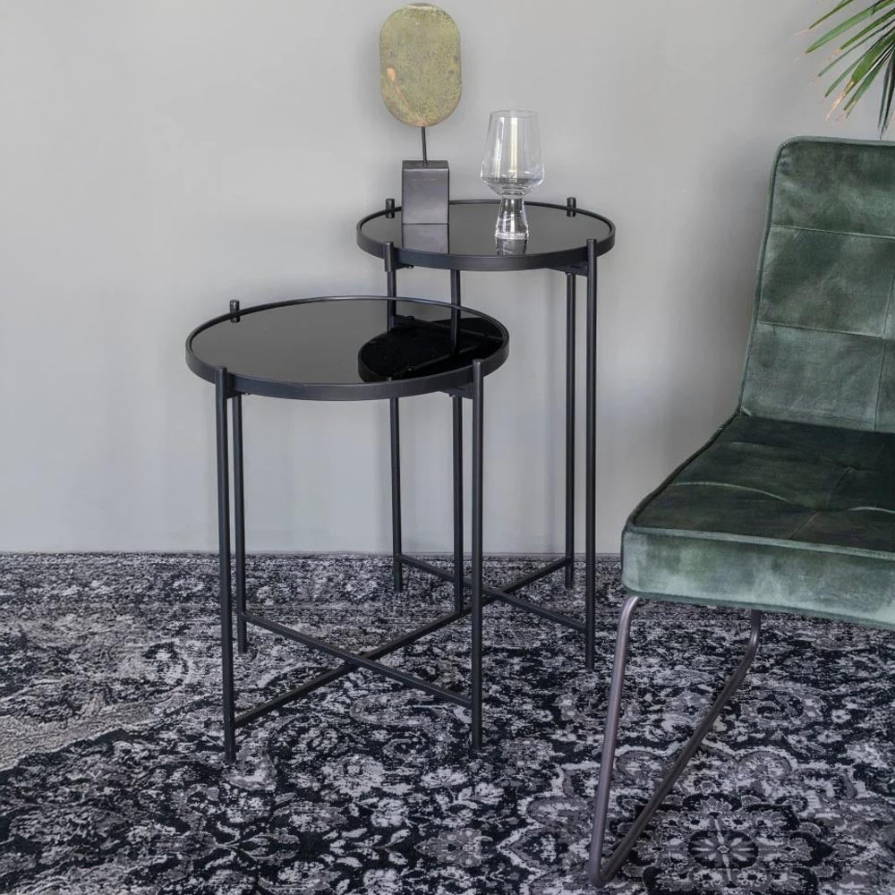 Loungefauteuil groen met zwart onderstel