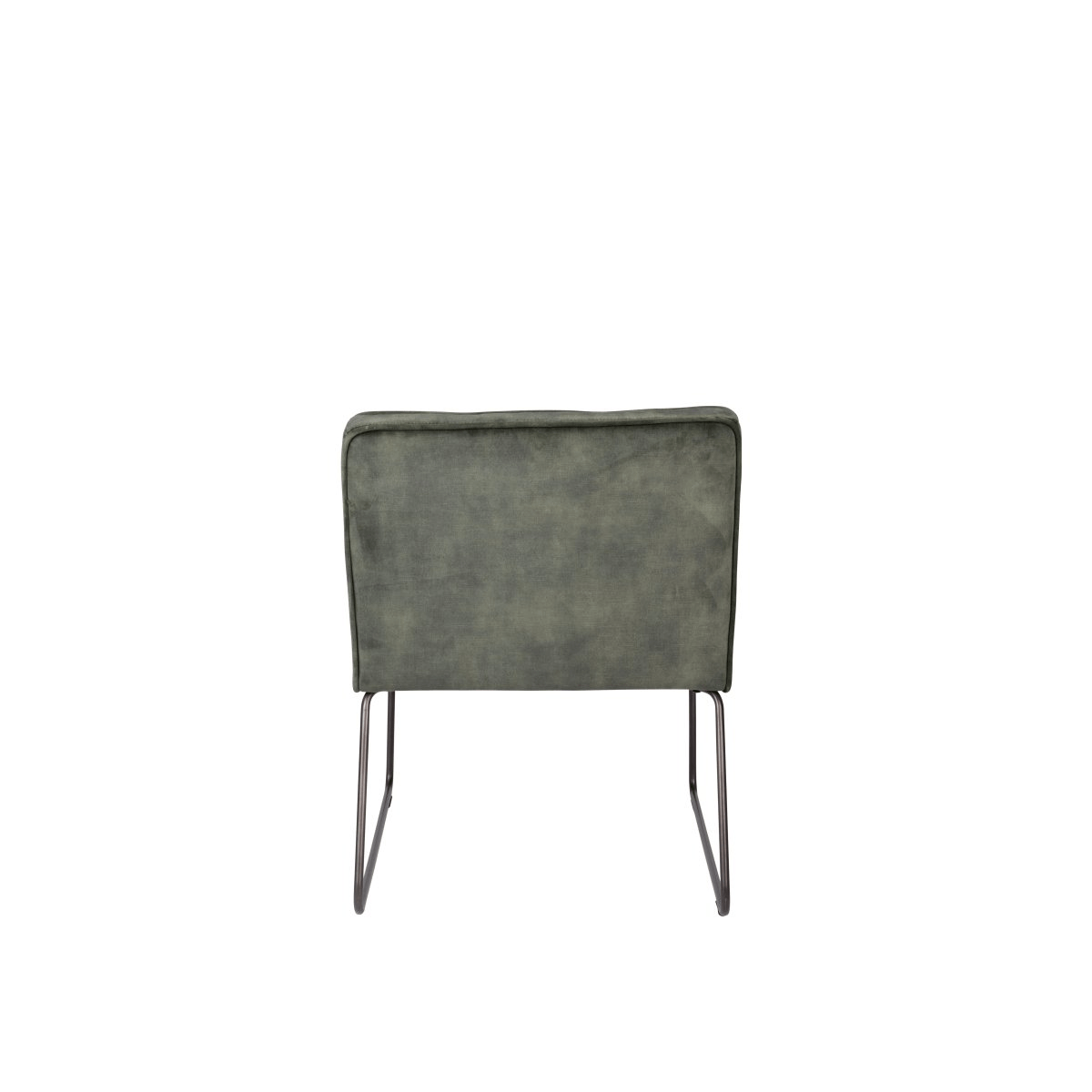 Loungefauteuil groen met zwart onderstel