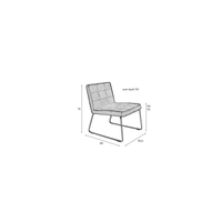 Loungefauteuil Stellan Grijsgroen Jacob Jenzens