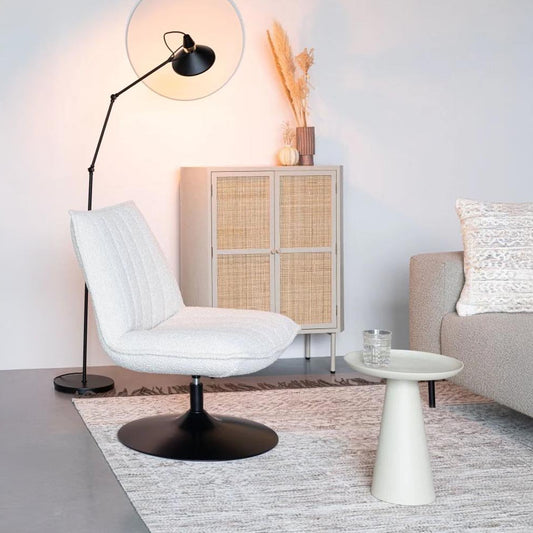 Loungefauteuil Jens Off-White Bouclé Jacob Jenzens