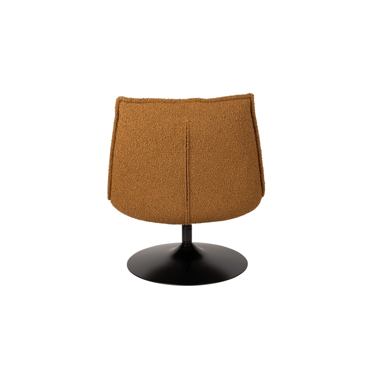 Loungefauteuil oker met zwarte poot