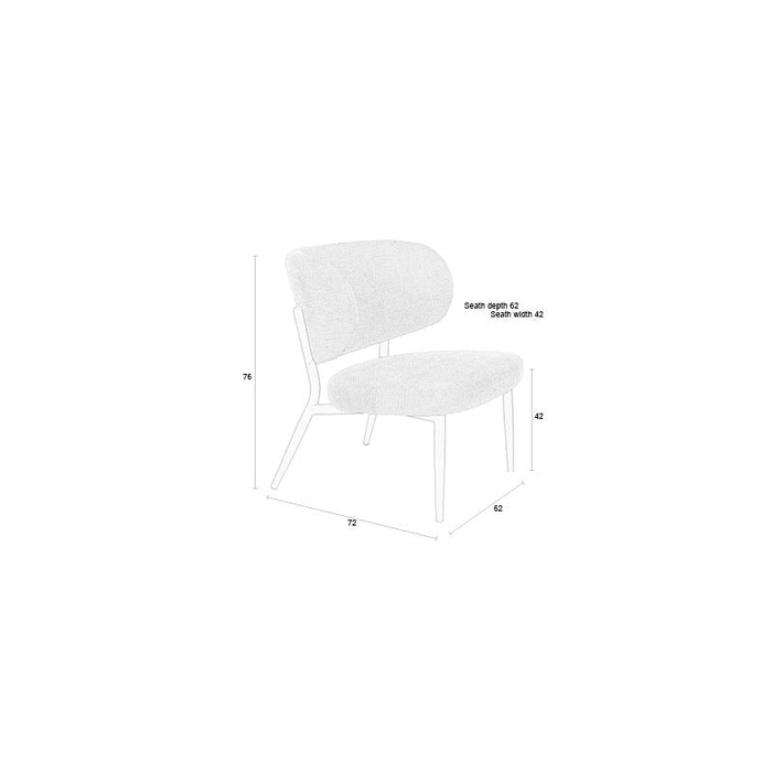 Loungefauteuil Anna Groen Grijs Jacob Jenzens