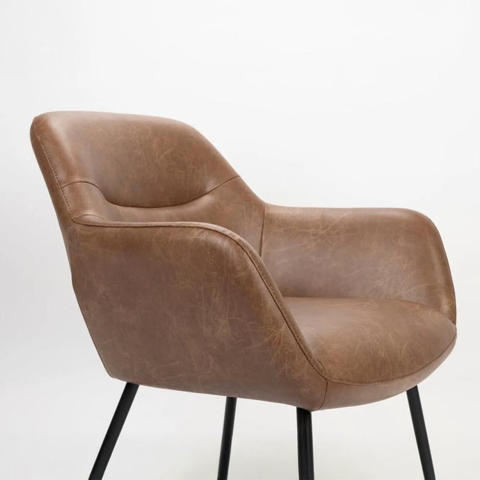 Loungefauteuil Filip Vintage Bruin Jacob Jenzens