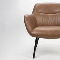 Loungefauteuil Filip Vintage Bruin Jacob Jenzens