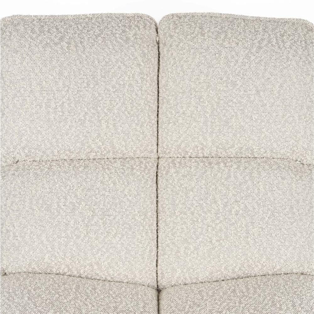 Loungefauteuil beige met zwart onderstel