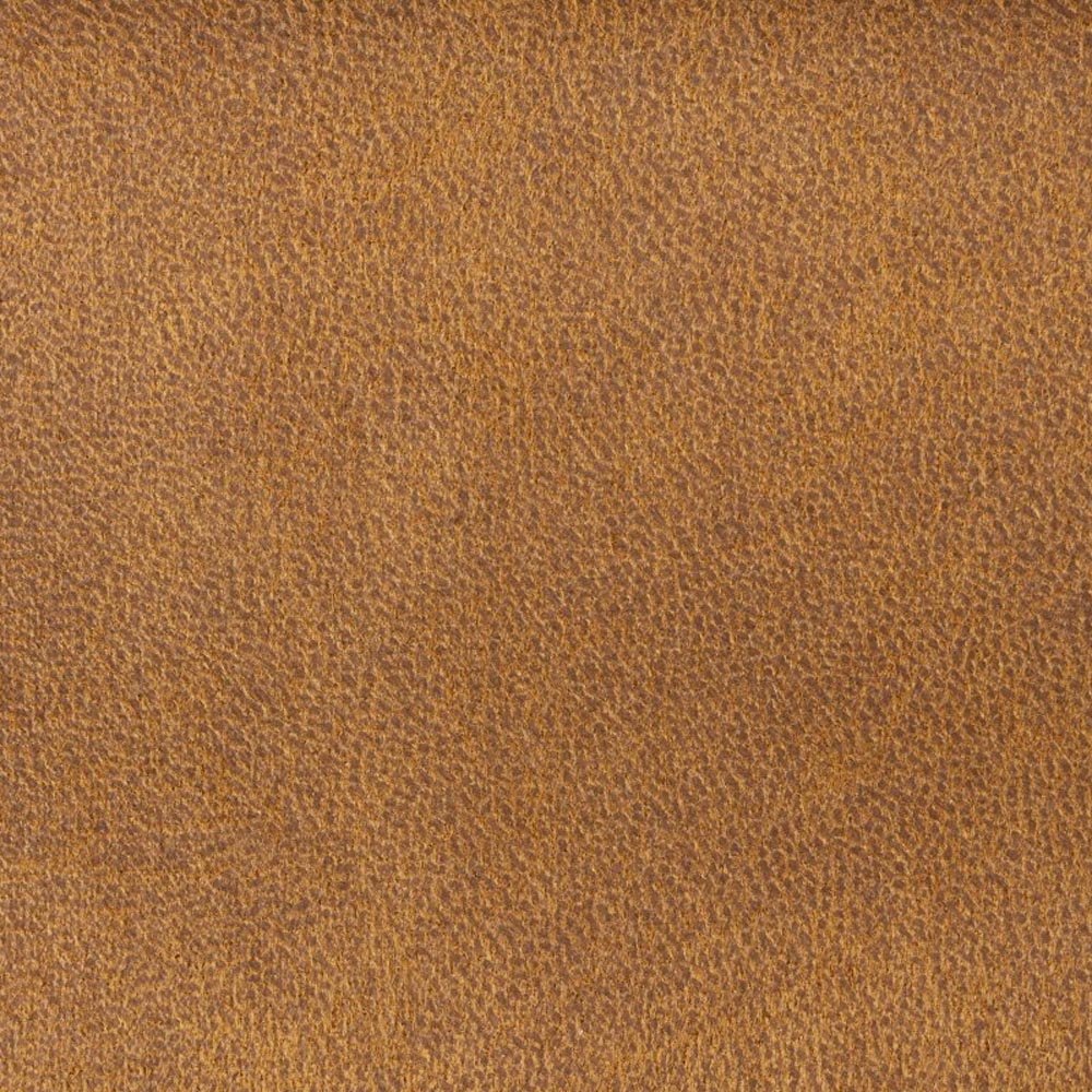 Hocker cognac met zwart onderstel
