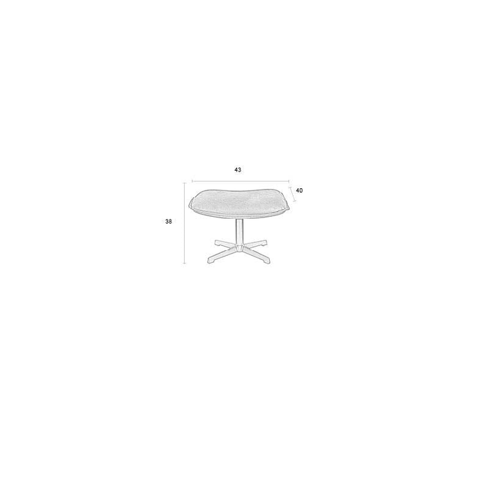Hocker Thor Cognac Jacob Jenzens