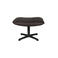 Hocker antraciet met zwart onderstel
