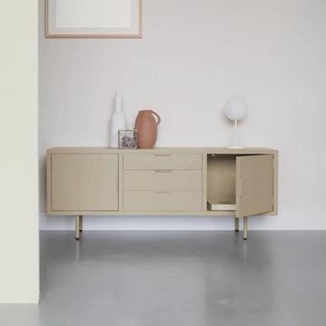 Houten dressoir wit met deurtjes