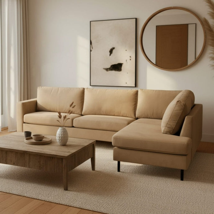 Hoekbank Sterre 4-zits Rechts Crème Mahom