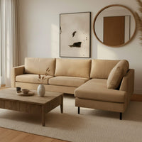 Hoekbank Malaga 4-zits Rechts Crème Mahom