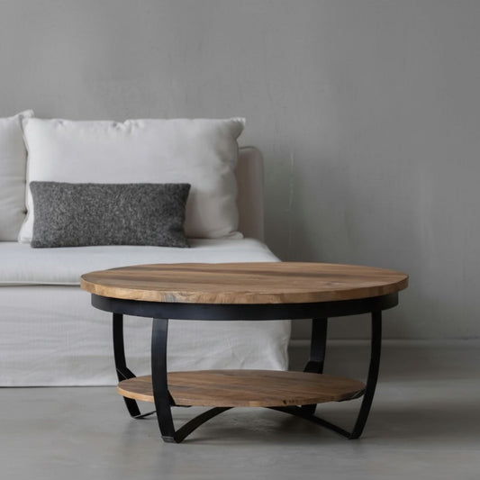 Mangohouten Salontafel Bakersfield 65 cm Mahom