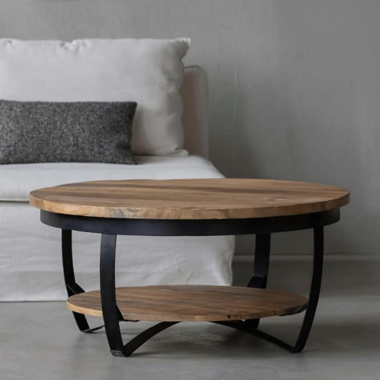 Mangohouten Salontafel Bakersfield 90 cm Mahom