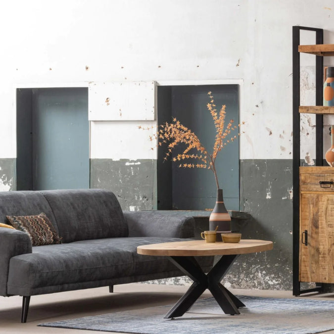 Mangohouten Salontafel Mesa Ovaal