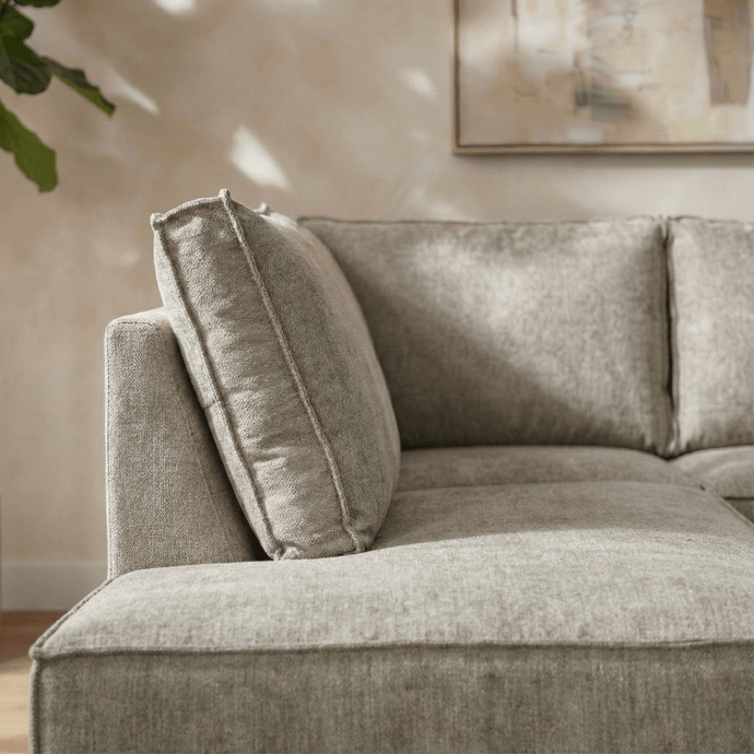 Hoekbank Valencia 4-zits Links Grijs Mahom