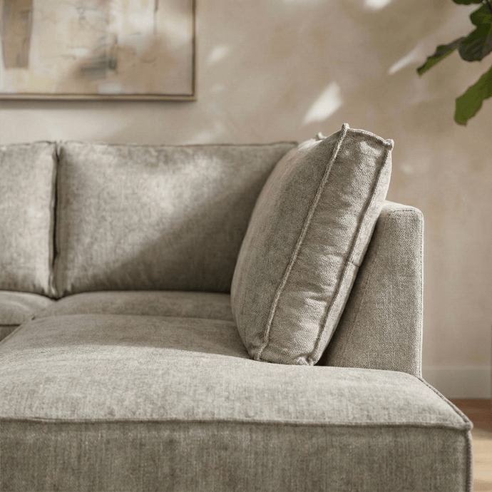 Hoekbank Valencia 4-zits Rechts Grijs Mahom