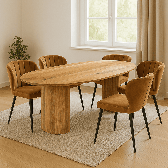 Mangohouten Eettafel Tulsa