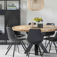 Mangohouten Eettafel Madison Rond 150 cm Mahom