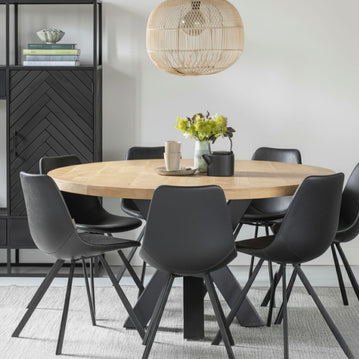 Mangohouten Eettafel Madison Rond 160 cm Mahom