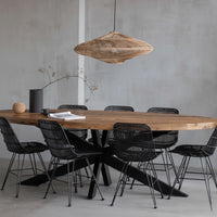Mangohouten Eettafel Tulsa Ovaal 240×110 cm Mahom