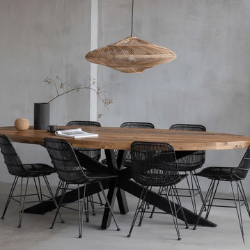 Mangohouten Eettafel Tulsa Ovaal 240×110 cm Mahom