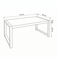 Mangohouten Salontafel Britt 110 cm Mahom