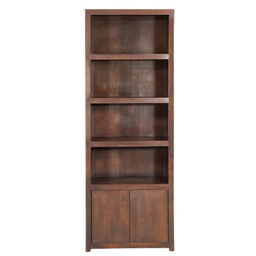 Smalle wandkast walnootkleurig