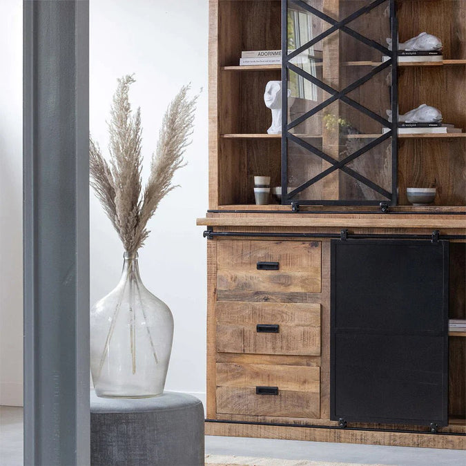 Mangohouten Buffetkast Denver 140 cm X